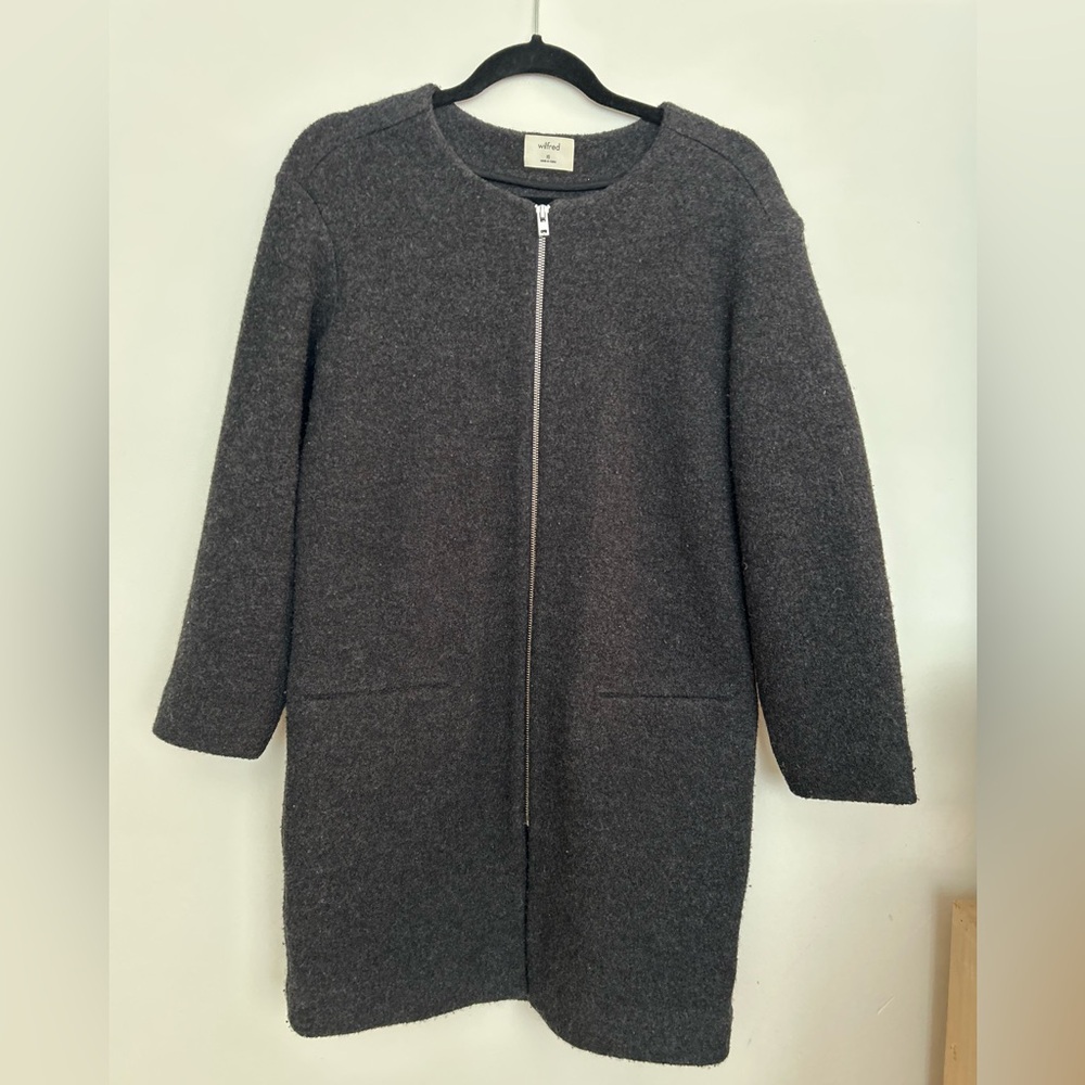 Wilfred - Banville Jacket - 100% Merino Wool - Size XS - Charcoal